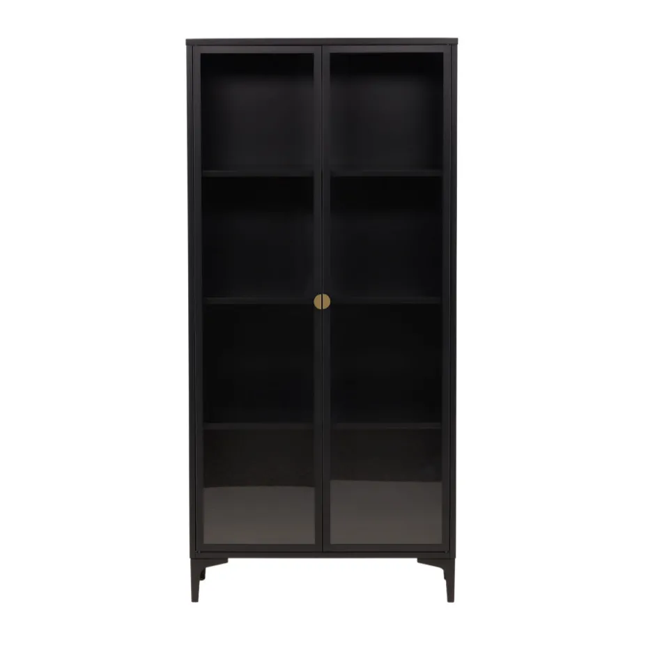 Best Venture Home PIRING Vaisselier 2 portes en verre et métal H190cm