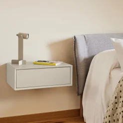 Sale Teulat PLATT Table de chevet 1 tiroir murale en bois