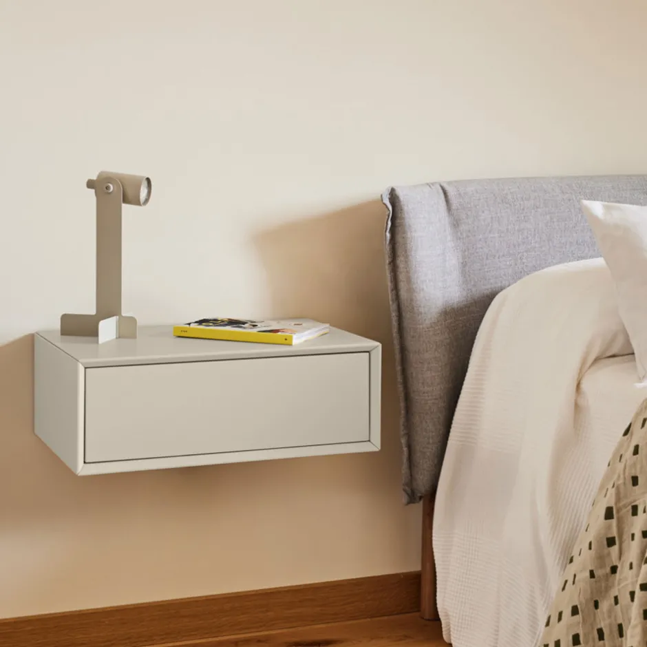 Sale Teulat PLATT Table de chevet 1 tiroir murale en bois