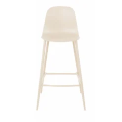 New Drawer PORTLAND Lot de 4 tabourets de bar intérieur et extérieur en plastique et métal H65cm