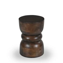Best Drawer PULAU Table d'appoint en bois massif ø33,5cm
