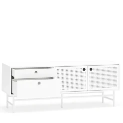 New Teulat PUNTO Buffet en bois 2 portes 2 tiroirs L140cm