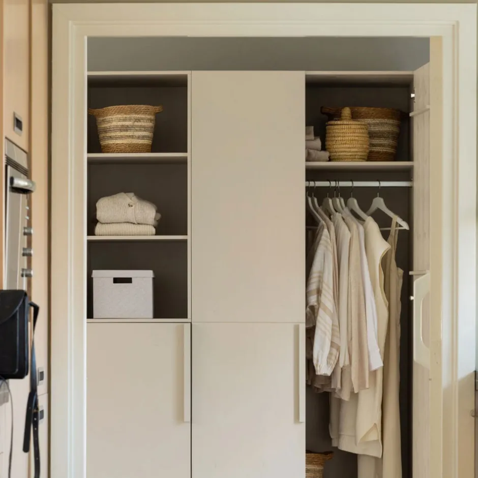 New Woood PURE Armoire 2 portes en bois L95cm