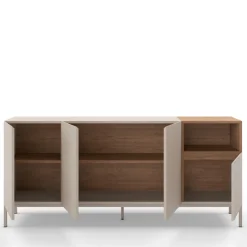 New Drawer QUENOR Buffet 4 portes en bois et métal L180cm