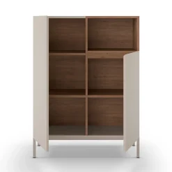 Outlet Drawer QUENOR Buffet 2 portes en bois et métal H120cm