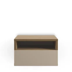 Online Drawer QUENOR Table de chevet murale 1 tiroir en bois
