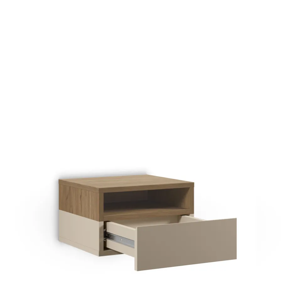 Online Drawer QUENOR Table de chevet murale 1 tiroir en bois
