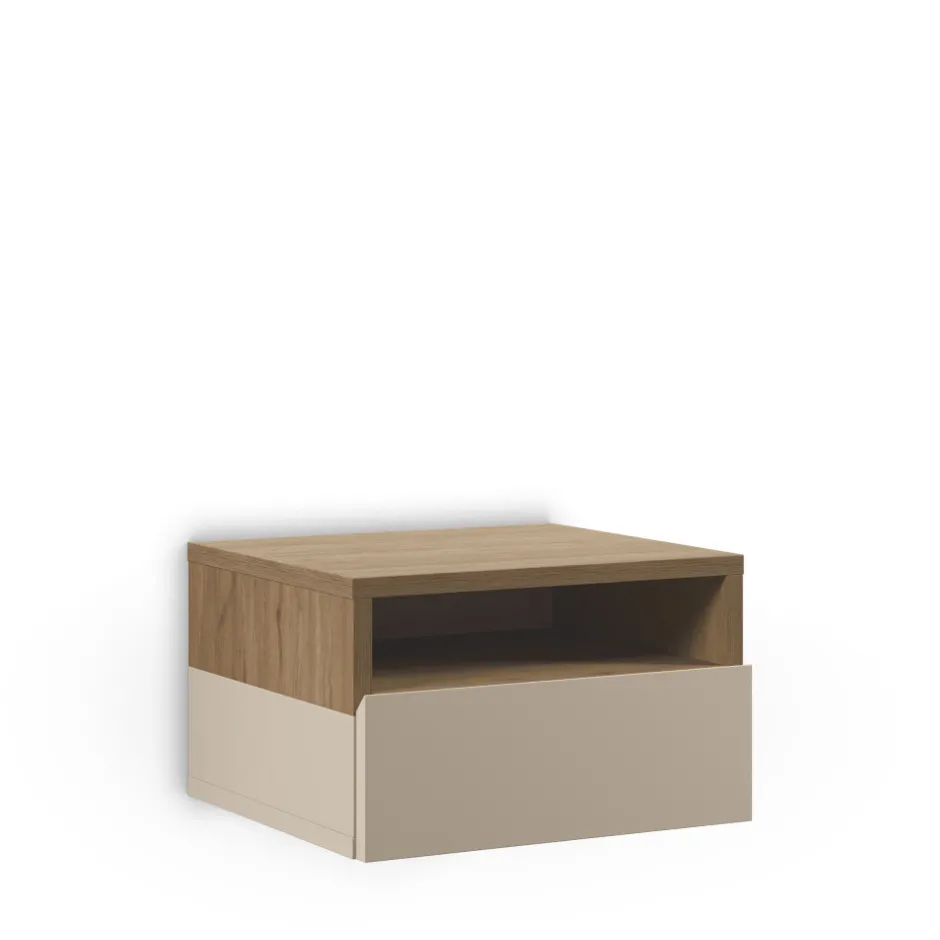 Online Drawer QUENOR Table de chevet murale 1 tiroir en bois