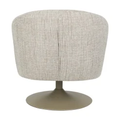 No name RENATE Fauteuil pivotant en tissu et métal