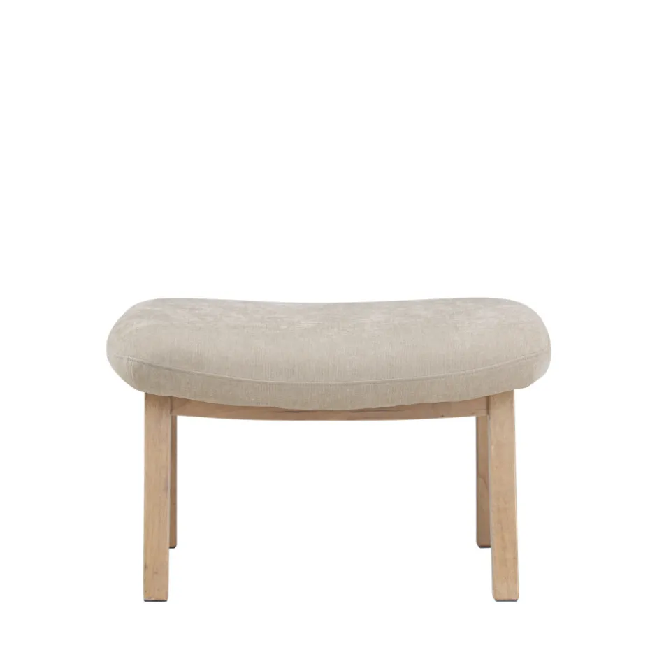 Venture Home RILE Repose-pieds en tissu et bois