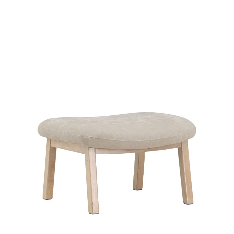 Venture Home RILE Repose-pieds en tissu et bois