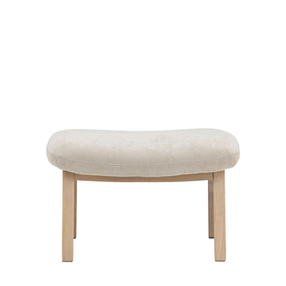 Venture Home RILE Repose-pieds en tissu et bois