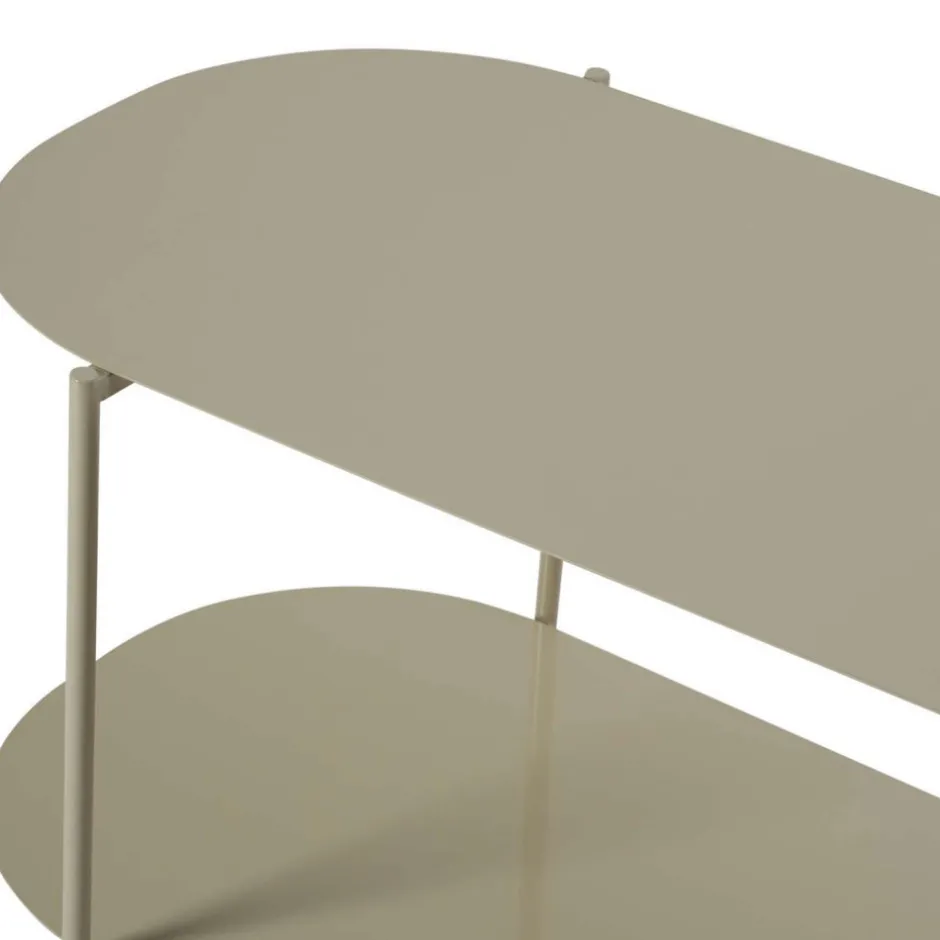 Best Drawer RILO Table basse ovale en métal 100x51cm