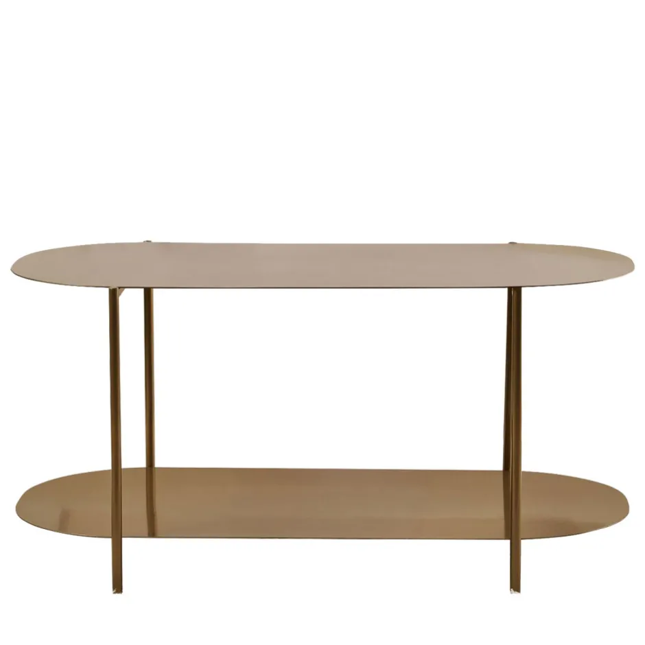 Best Drawer RILO Table basse ovale en métal 100x51cm
