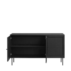 Outlet No name RINTO Buffet 3 portes en bois et métal L140cm