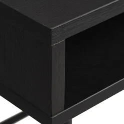 Discount No name RINTO Bureau 1 tiroir 1 niche en bois et métal L120cm