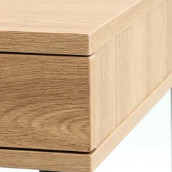 Discount No name RINTO Bureau 1 tiroir 1 niche en bois et métal L120cm