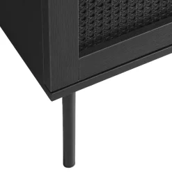 Discount No name RINTO Commode 3 tiroirs en bois et métal L80cm