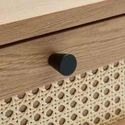 Sale No name RINTO Table basse 2 tiroirs en bois et métal