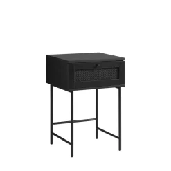 Discount No name RINTO Table de chevet 1 tiroir en bois et métal