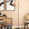 Sale Drawer RIO Lampadaire en métal avec abat-jour en rotin H151cm