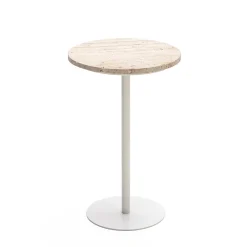 Sale Drawer RITO Table d'appoint en métal et travertin ø35cm