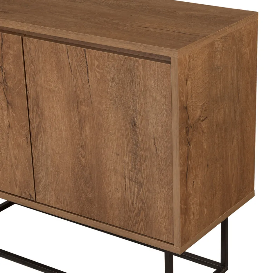 Drawer ROA Buffet 2 portes en bois et métal L90cm