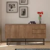 Clearance Drawer ROA Buffet 2 portes en bois et métal L140cm