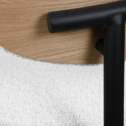 Online Drawer RODE Lot de 2 chaises en tissu bouclette, bois et métal