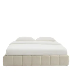 Online No name ROMEO Lit coffre en tissu chenille 180x200cm