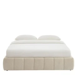 Outlet No name ROMEO Lit coffre en tissu chenille 160x200cm