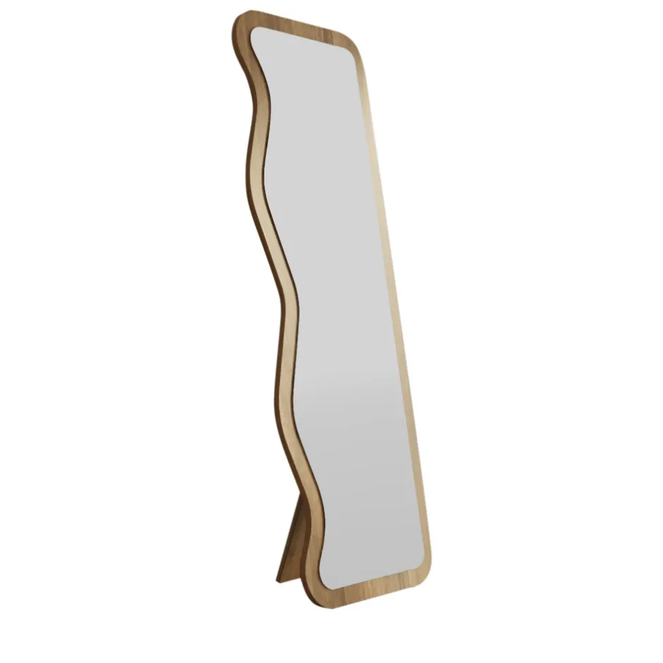 Sale Drawer RONDA Miroir sur pieds en bois 50x160cm