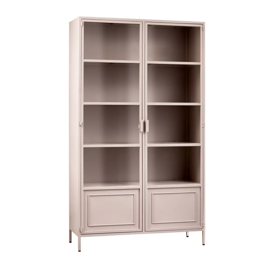 Woood RONJA Vaisselier 2 portes en verre et métal H189cm