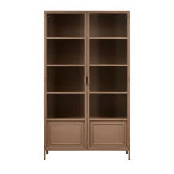 Woood RONJA Vaisselier 2 portes en verre et métal H189cm