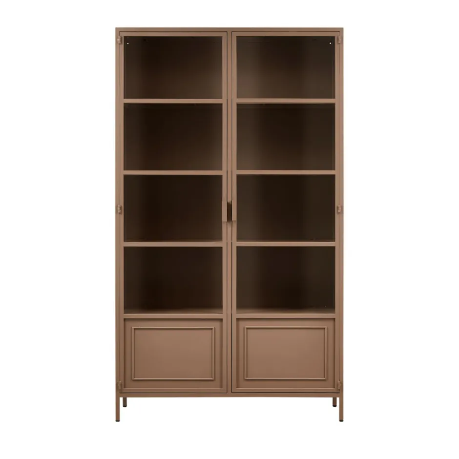 Woood RONJA Vaisselier 2 portes en verre et métal H189cm