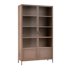Woood RONJA Vaisselier 2 portes en verre et métal H189cm