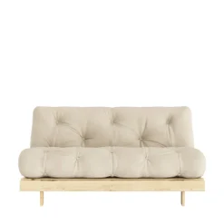 Online Karup Design ROOTS Canapé convertible 160x200cm en bois naturel et tissu