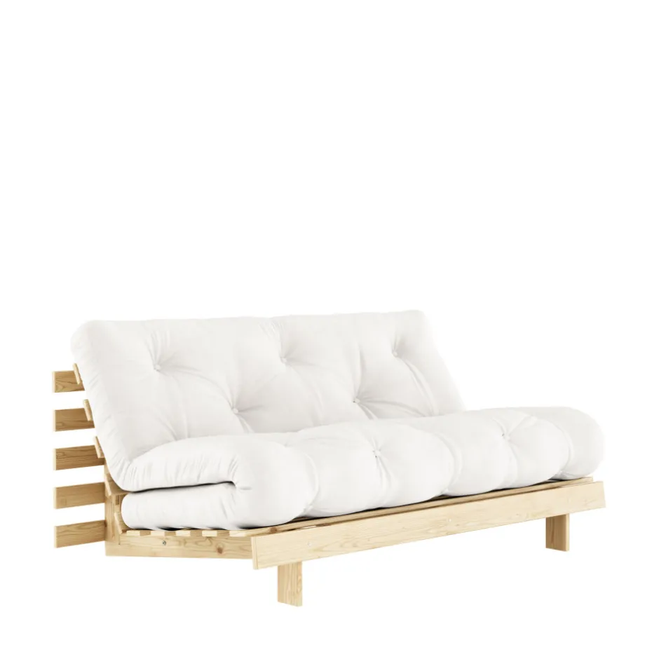 Online Karup Design ROOTS Canapé convertible 160x200cm en bois naturel et tissu
