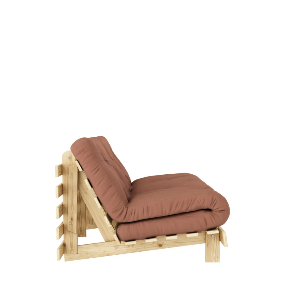 Online Karup Design ROOTS Canapé convertible 160x200cm en bois naturel et tissu
