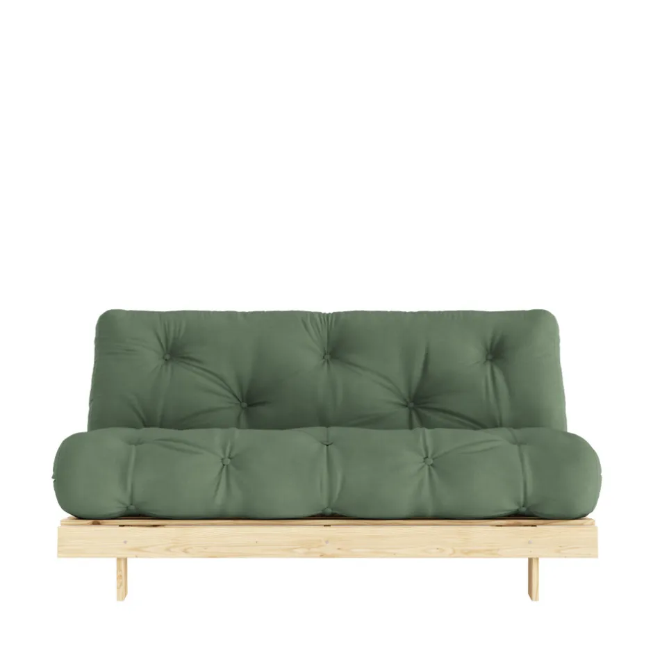 Online Karup Design ROOTS Canapé convertible 160x200cm en bois naturel et tissu
