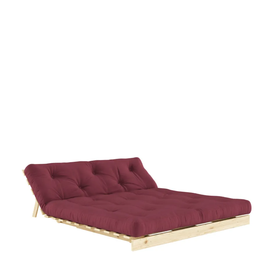 Online Karup Design ROOTS Canapé convertible 160x200cm en bois naturel et tissu