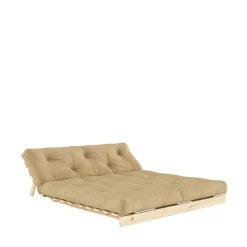 Online Karup Design ROOTS Canapé convertible 160x200cm en bois naturel et tissu