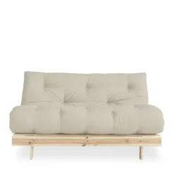 Karup Design ROOTS Canapé convertible 140x200cm en bois naturel et tissu
