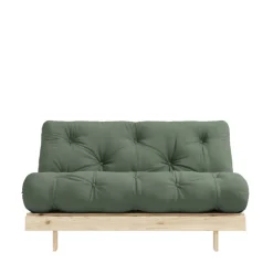 Karup Design ROOTS Canapé convertible 140x200cm en bois naturel et tissu