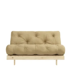 Karup Design ROOTS Canapé convertible 140x200cm en bois naturel et tissu