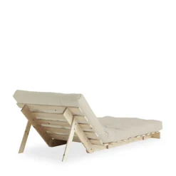 Hot Karup Design ROOTS Fauteuil convertible 90x200cm en bois naturel et tissu