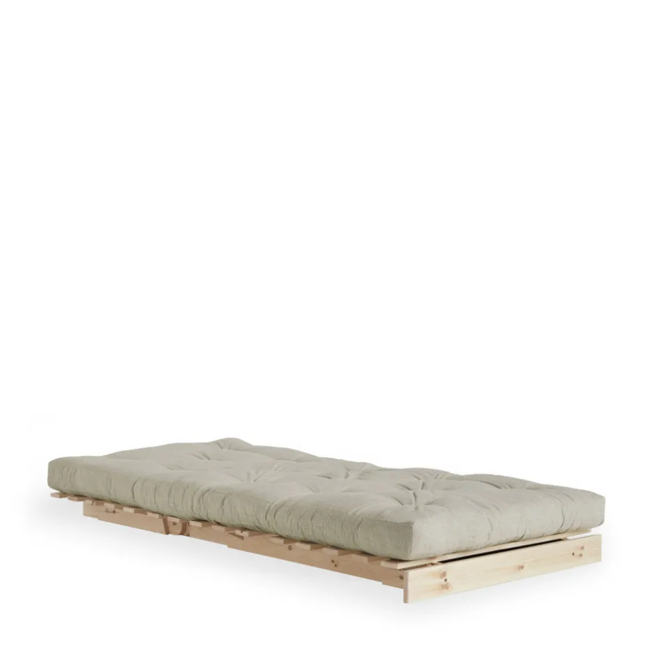 Hot Karup Design ROOTS Fauteuil convertible 90x200cm en bois naturel et tissu