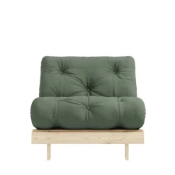 Hot Karup Design ROOTS Fauteuil convertible 90x200cm en bois naturel et tissu