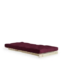 Hot Karup Design ROOTS Fauteuil convertible 90x200cm en bois naturel et tissu