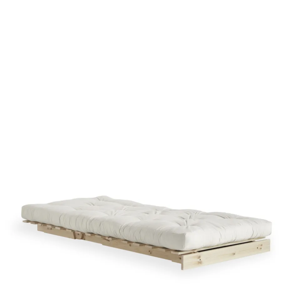 Hot Karup Design ROOTS Fauteuil convertible 90x200cm en bois naturel et tissu